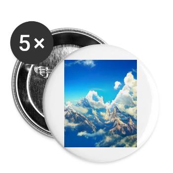 great ART on great PEOPLE - Buttons groß 56 mm (5er Pack) - Weiß - Vorne
