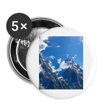 great ART on great PEOPLE - Buttons groß 56 mm (5er Pack) - Weiß - Vorne