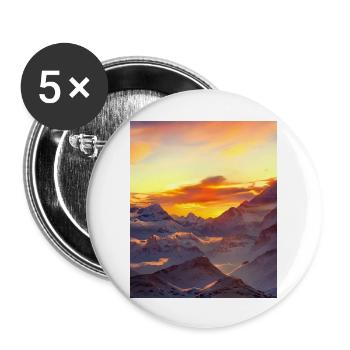 great ART on great PEOPLE - Buttons groß 56 mm (5er Pack) - Weiß - Vorne