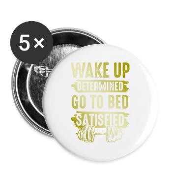 be strong god bible - Buttons large 2.2''/56 mm (5-pack) - white - Front