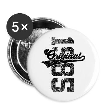41ST BIRTHDAY ORIGINAL 1985 - Buttons large 2.2''/56 mm (5-pack) - white - Front