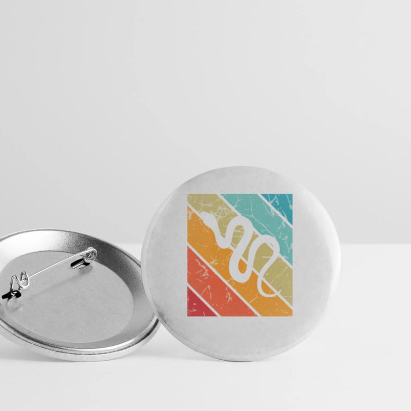 Snake Retro Reptile Python Gift idea Buttons large 2.2''/56 mm (5-pack)