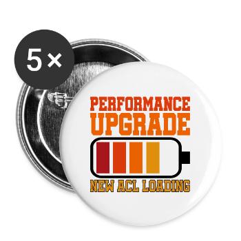 Performance Upgrade, New Acl Loading 4 - Buttons large 2.2''/56 mm (5-pack) - white - Front
