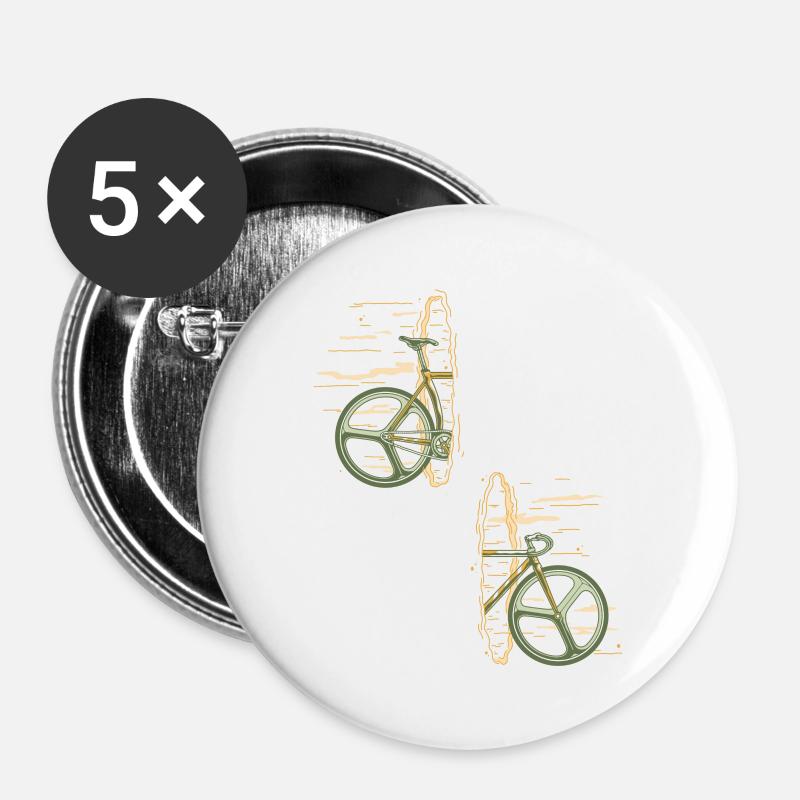 Bicycle Portal Teleporter Beamer - Buttons large 2.2''/56 mm (5-pack) - white