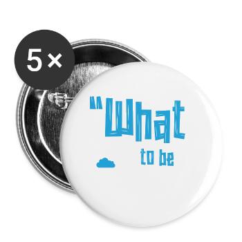 t shirt 01 - Buttons large 2.2''/56 mm (5-pack) - white - Front