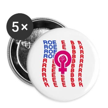 November Roevember American Flag - Buttons large 2.2''/56 mm (5-pack) - white - Front