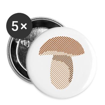Penny bun - Buttons large 2.2''/56 mm (5-pack) - white - Front