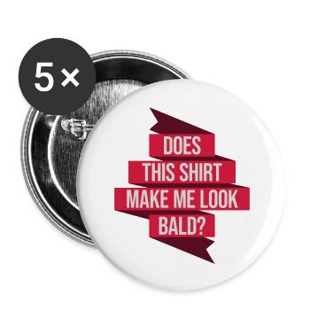 look soon shirt quote - Buttons large 2.2''/56 mm (5-pack) - white - Front