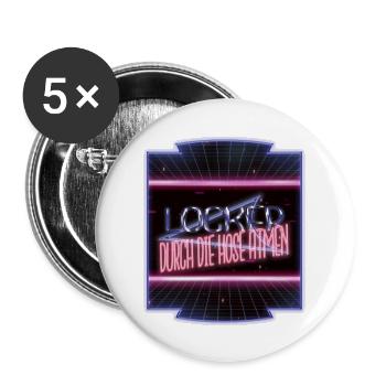 bday spruch geburtstag geburtstagsgeschenkidee - Buttons groß 56 mm (5er Pack) - Weiß - Vorne