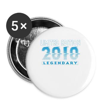 Édition Limitée 2010 Graffiti - Lot de 5 grands badges (56 mm) - blanc - Devant
