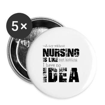 Nursing - Buttons large 2.2''/56 mm (5-pack) - white - Front