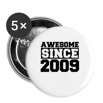 Awesome since 2009 - Buttons large 2.2''/56 mm (5-pack) - white - Front