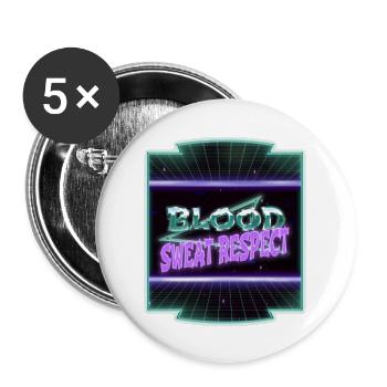 geek sport birthday present snowboard basketball - Buttons groß 56 mm (5er Pack) - Weiß - Vorne