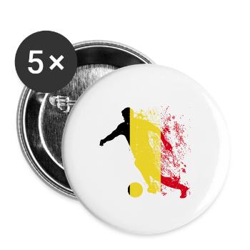 National team Belgium Football World Cup - Buttons large 2.2''/56 mm (5-pack) - white - Front