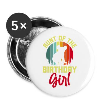 Koala Girl Koala Bear Girl Australia Gift - Buttons large 2.2''/56 mm (5-pack) - white - Front