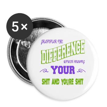 joke writer funny quote editor funny novel awesome - Buttons groß 56 mm (5er Pack) - Weiß - Vorne