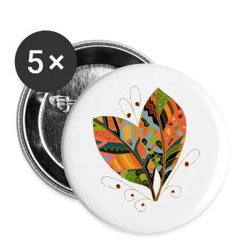 List - Buttons large 2.2''/56 mm (5-pack) - white - Front
