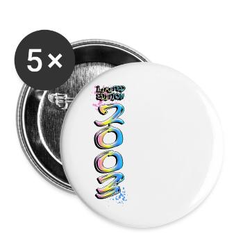 Limited Edition 2003 Graffiti - Buttons large 2.2''/56 mm (5-pack) - white - Front