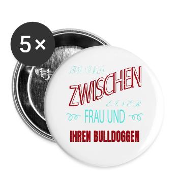 bday hundeliebhaber lustig witzig geschenkidee - Buttons groß 56 mm (5er Pack) - Weiß - Vorne