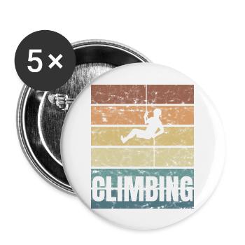 Extreme climbing crunge mountaineers - Buttons large 2.2''/56 mm (5-pack) - white - Front