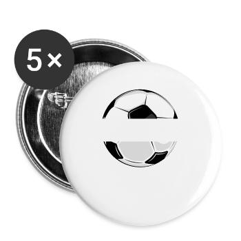 Soccer Dad - Buttons groß 56 mm (5er Pack) - Weiß - Vorne
