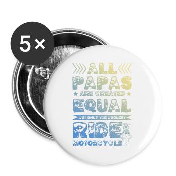 Bowling Split - Buttons large 2.2''/56 mm (5-pack) - white - Front
