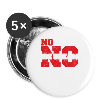 No Pain No Ice Cream Funny Gym Saying Fitness Card - Buttons large 2.2''/56 mm (5-pack) - white - Front