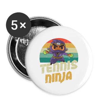 Funny Sports Player Coach Ball Asian Japan - Buttons large 2.2''/56 mm (5-pack) - white - Front