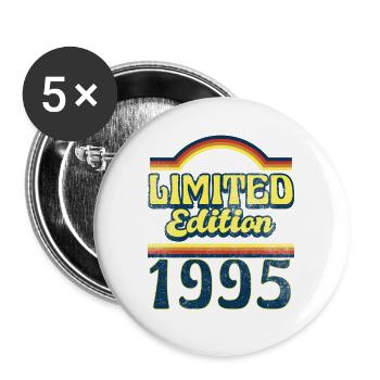 Limited Edition 1995 Vintage - Buttons groß 56 mm (5er Pack) - Weiß - Vorne