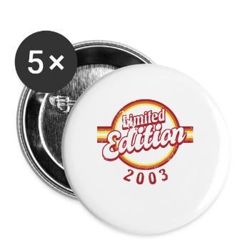 Limited Edition 2003 Vintage - Buttons groß 56 mm (5er Pack) - Weiß - Vorne