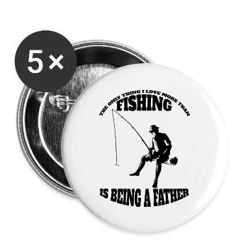 Fishing Fishing Fishing Fishing Fishing Fishing Hooks - Buttons large 2.2''/56 mm (5-pack) - white - Front