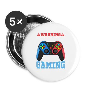 not disturb While Gaming - Buttons large 2.2''/56 mm (5-pack) - white - Front