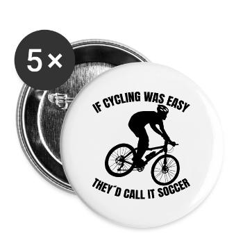 Vélo Vélo Tour à vélo Vélo VTT - Lot de 5 grands badges (56 mm) - blanc - Devant