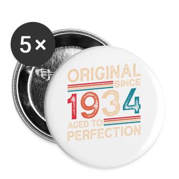Original since 1934 Aged to perfection - Buttons large 2.2''/56 mm (5-pack) - white - Front