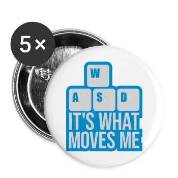 its what moves me - Buttons groß 56 mm (5er Pack) - Weiß - Vorne