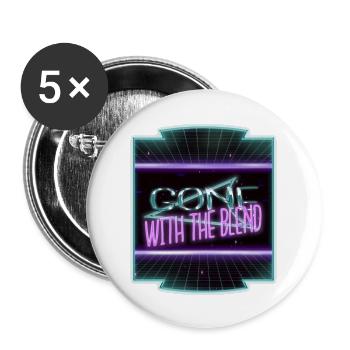 BD présente livre chat vin livres café heureux - Lot de 5 grands badges (56 mm) - blanc - Devant