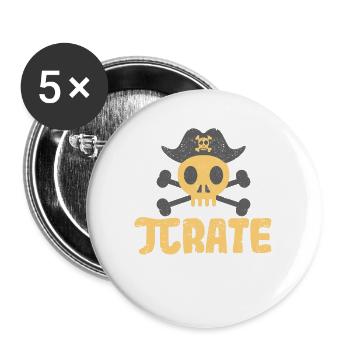 You are a mathematician, student or nerd and love - Buttons large 2.2''/56 mm (5-pack) - white - Front
