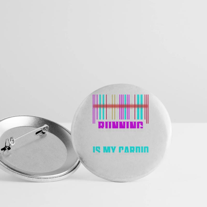 Le code en cours d’exécution est mon codage de programmeur cardio Lot de 5 grands badges (56 mm)