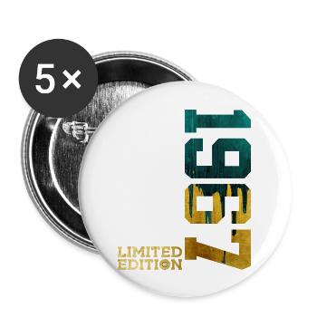 59TH BIRTHDAY LIMITED EDITION 1967 - Buttons large 2.2''/56 mm (5-pack) - white - Front