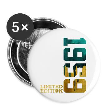 67. GEBURTSTAG LIMITED EDITION 1959 - Buttons groß 56 mm (5er Pack) - Weiß - Vorne