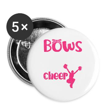 Bows & Bling It’s A Cheer Thing Funny Cheerleaders - Lot de 5 grands badges (56 mm) - blanc - Devant