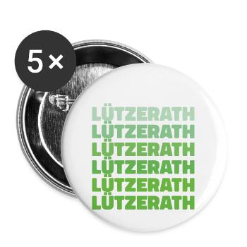 Lützerath Demo Umweltaktivst Geschenk - Buttons groß 56 mm (5er Pack) - Weiß - Vorne