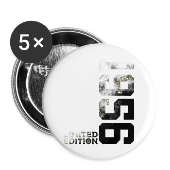 70. GEBURTSTAG 70 JAHRE LIMITED EDITION 1956 - Buttons groß 56 mm (5er Pack) - Weiß - Vorne