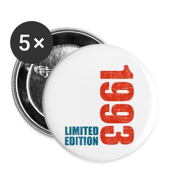 30th Birthday Men Women 30 Years 1993 Funny Gift - Buttons large 2.2''/56 mm (5-pack) - white - Front