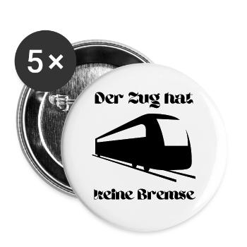 Partyspruch für Malle, Karneval ect. - Kostümidee - Buttons groß 56 mm (5er Pack) - Weiß - Vorne