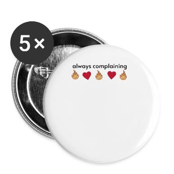 Funny Y2k Shirt, Y2k Baby Tee, Y2k Graphic Shirt, - Buttons large 2.2''/56 mm (5-pack) - white - Front