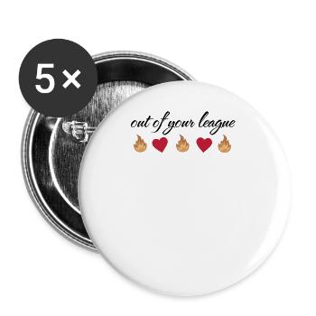 Funny Y2k Shirt, Y2k Baby Tee, Y2k Graphic Shirt, - Buttons large 2.2''/56 mm (5-pack) - white - Front