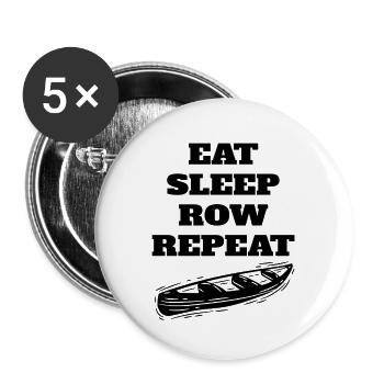 Rowing team Rowing sport Rowing club - Buttons large 2.2''/56 mm (5-pack) - white - Front