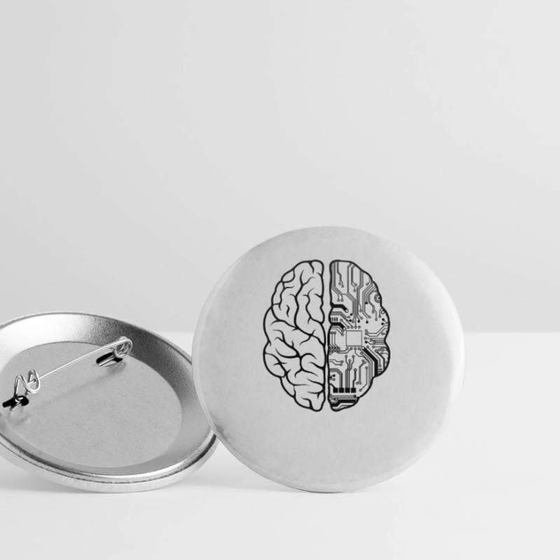 Programmeur Codeur - Développeur Programmation Brain Fun Lot de 5 grands badges (56 mm)