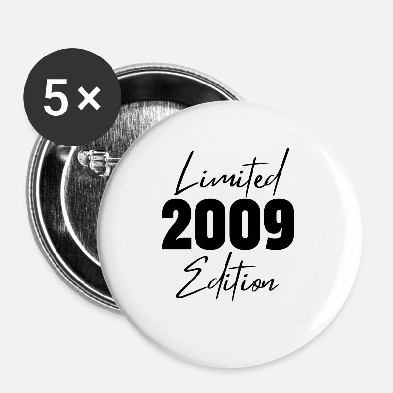 2009 Limited Edition - Buttons large 2.2''/56 mm (5-pack) - white